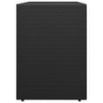 thumbnail image 5 of vidaXL Outdoor Garden Storage Cabinet, 2-Door, Waterproof, Rattan, Steel Frame, Black, 5 of 7
