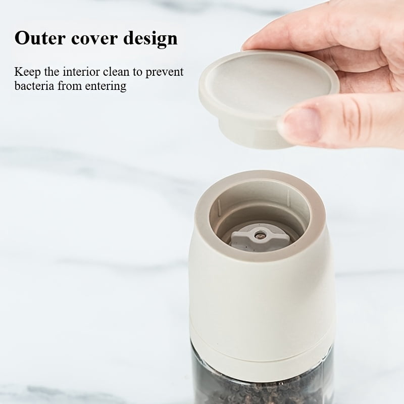 Portable Hand Grinder for Sea Salt, Pepper, and Other Spices | Adjustable Grinding Fineness, Material, Ideal for Home Kitchen and Outdoor Use
