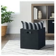 thumbnail image 2 of Fabric Cube Storage Bins - 12.75x12.75x15 Inch Collapsible Storage Cubes - Rich Black - Versatile Organizer for Home, Office, Clothes, Toys & More, 2 of 6