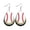 B, variant on Baseball Earrings White Leather Baseball Theme Earrings Sparkling Round Love Drops Baseball Earrings Border