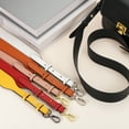 thumbnail image 4 of PU Leather Purse Strap, 41.7"-45.3" Adjustable Crossbody Replacement Straps 1.5" Width for Handbags, Shoulder Bag (khaki, Black Clasp), 4 of 6