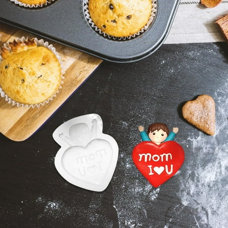 

Mother Day Love Chocolate Silicone Mould Cake Mould Baking Tool Candle Mould Cookie Mould Drop Glue Mould Biscuit Moulds TANGNADE