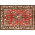 thumbnail image 1 of Ahgly Company Machine Washable Indoor Rectangle Traditional Tiger Orange Brown Area Rugs, 2' x 4', 1 of 7