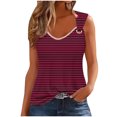 thumbnail image 2 of Puntoco Camisetas sin mangas para mujer Camiseta sin mangas con estampado de mujer Camiseta sin mangas suelta, 2 of 4