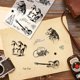 thumbnail image 5 of Sello de goma con diseño de caballo, botas de vaquero, sombrero, guitarra y flores, de silicona transparente., 5 of 9
