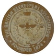 thumbnail image 1 of Creative Co-Op "The British Beekeepers Association - Founded 1874" Round Tin Wall DÃ©cor, 1 of 10