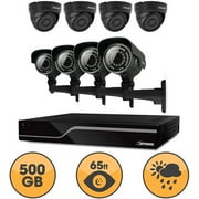 Defender Sentinel 8CH H.264 500GB Smart Security DVR with 4 Bullet /4 Dome Cameras, IR Cut Filter
