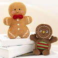thumbnail image 3 of Fairnull Christmas Plush Doll Cute Christmas Tree Gingerbread Man Doll Pillow Soft Sofa Cushion Ornament Fluffy Cartoon Stuffed Animal Pillow Toy Holiday Party Home Decoration Merry Christmas Gift, 3 of 10