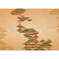 thumbnail image 1 of Ahgly Company Indoor Rectangle Patterned Papaya Orange Area Rugs, 7' x 10', 1 of 6