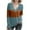 Light Blue, variant on Oplxuo Women's Color Block Long Sleeve Tops Fall Dressy V Neck Blouses Business Casual Loose Tunic Shirts