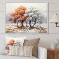 thumbnail image 1 of Designart Tree Monochrome framed wall art decor, Tree Monochrome framed wall Art, Arboretum Peach and White Tree , Extra large Traditional White Framed Wall Art, White Color Frame, 1 of 5