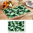 thumbnail image 6 of Green Ombre Placemats Set of 4 Modern Simple Gradient Abstract Texture Place Mats Indoor Wipeable Table Mats Washable Cloth Dining Table Placemats for Kitchen Holiday Party Home Decor 13x19 Inch, 6 of 9