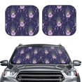 thumbnail image 2 of Windshield Sun Shade, Lavender Flowers Love Kettle Foldable Car Sun Shade Windshield For Front, 2 Pieces, 2 of 4