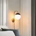 thumbnail image 7 of Stellar 1-Light Wall Sconce Opal Satin Brass, 7 of 7