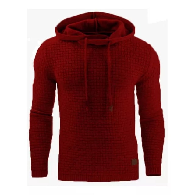 Sudadera Lisa Hoodie Con Capucha Para Hombre