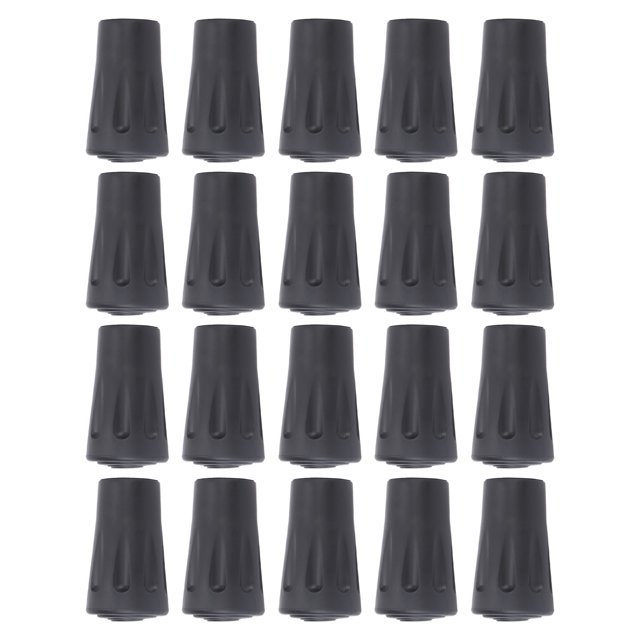 Conseils de Poteau de Randonnée en Caoutchouc, 20pcs Conseils de Poteau de Randonnée Conseils de Poteau de Randonnée Extrémités de Poteau de Remplacement Protections de Pointe Réponse Rapide
