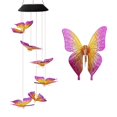 thumbnail image 4 of Luces LED solares con forma de mariposa que cambian de color para decorar el patio y el porche. Amarillo morado, 4 of 9