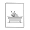 thumbnail image 2 of Stupell Industries Pig In Tub Bathroom Animal Animals & Insects Painting Gray Framed Art Print Wall Art, 2 of 5