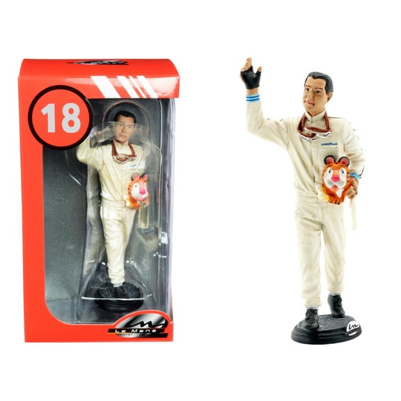 Jack Brabham Figurine Winner French Grand Prix Formula One F1 (1966) for 1/18 Scale Models by Le Mans Miniatures