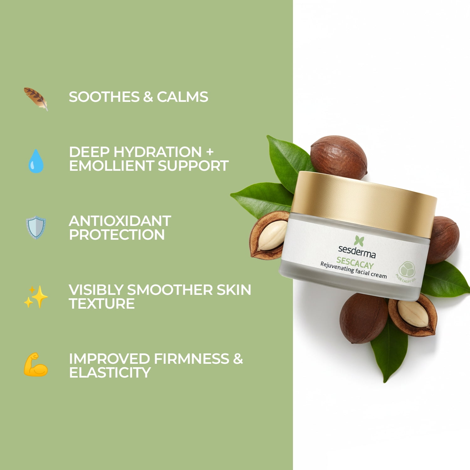 Sesderma SESCACAY Rejuvenating Facial Cream 1.7 fl. Oz