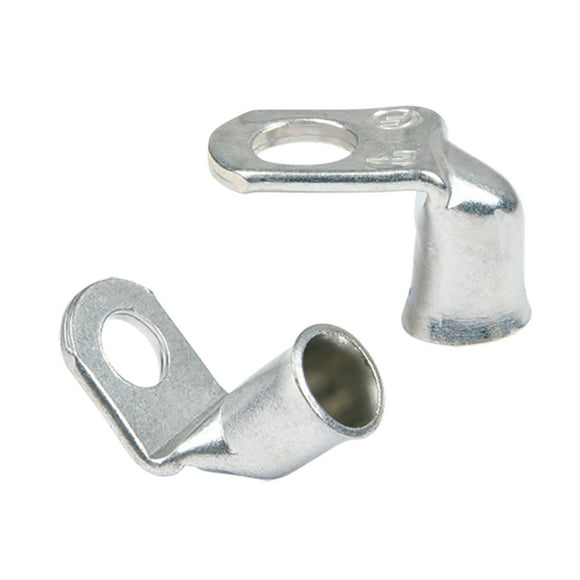 Anclaje 90° Terminal de cobre estañado #2/0 - 3/8" - 2 piezas