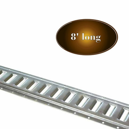 Truck Accessories Tie Downs - Five 8-ft E Track Tie-Down Rails | Hot-Dipped Galvanized Steel, ETrack Rail with Horizontal Slots, E-Tracks Tie Downs Trailer Accessories for Cargo on Truck, Flatbed, Trailers