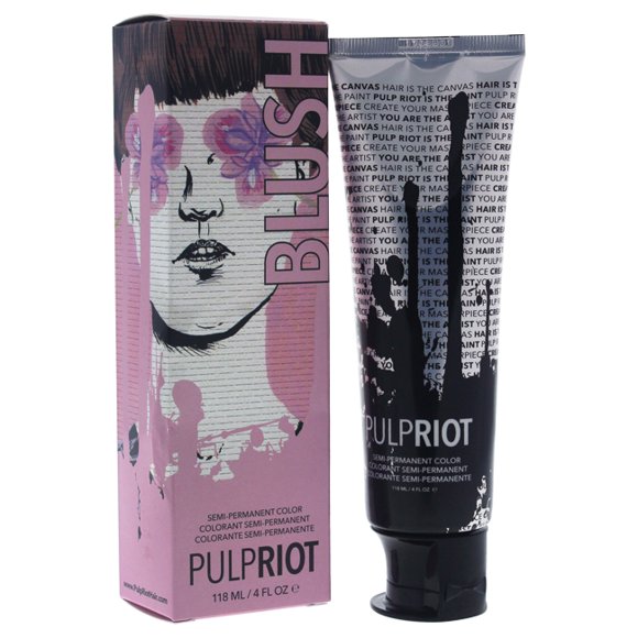 Semi-Permanent Color Blush - Light Pink by Pulp Riot for Unisex - 4 oz Hair Color
