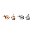 thumbnail image 5 of HONEYRAIN Sterling Silver Shell Bead Fish Tail Earring Studs, 5 of 5