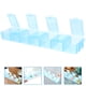 thumbnail image 3 of Pastillero portátil con compartimentos de plástico, organizador de pastillas, mini pastillero (azul), 3 of 5