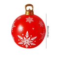 thumbnail image 3 of 60cm Inflatable Christmas Ball PVC Glow Christmas Inflatable Ball (Style S), 3 of 8