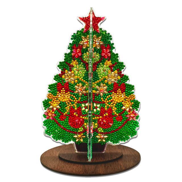 Cuadros Decorativos Adorno de mesa DIY Artesanía Árbol de Navidad Mini decoración del hogar (BJP802) Likrtyny embutido en tela