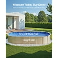 thumbnail image 3 of VEVOR Oval Pool Liner 12x24ft Unibead Style Pool Liner 52in Wall Height Durable, 3 of 9
