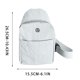 thumbnail image 3 of Textured Chest Bag Made Of Waterproof Nylon Fabric Solid Color Lightweight Casual Versatile Sports Small Backpack, 3 of 5