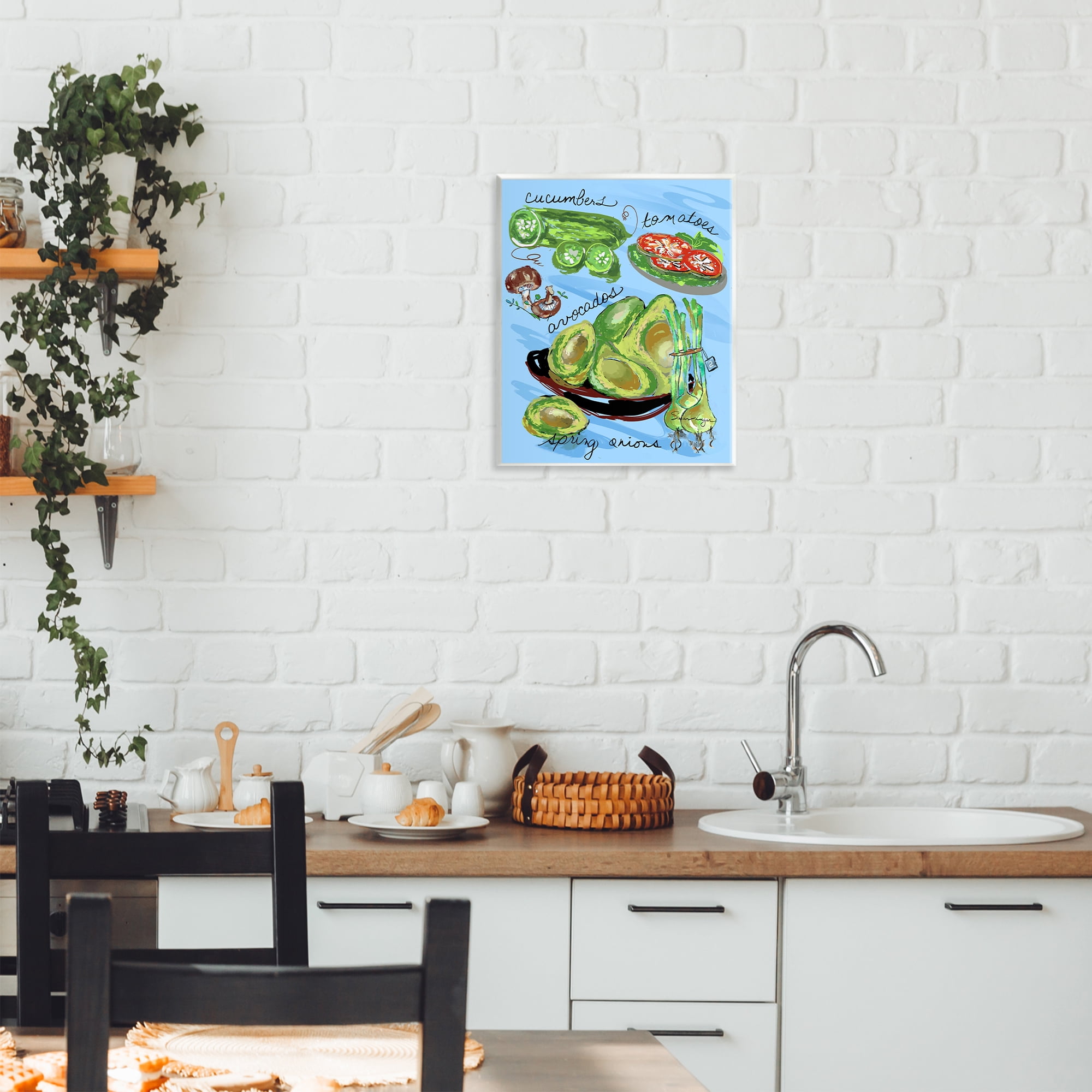 Stupell Industries Fresh Produce Collection Wall Plaque Art, design by Susan Lugar