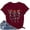 Wine, variant on Halloween Shirts for Women T-Shirts Women's Halloween Print Loose T Shirt Orange XXL