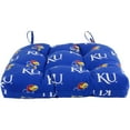 thumbnail image 2 of College Covers Kansas Jayhawks Patio Seat D Cushion 20" x 20", 2 Tie Backs, 2 of 3