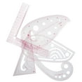 thumbnail image 4 of FELTECHELECTR 1Set Multifunctional Ruler Sewing Ruler Clothing Design and Cutting with L Shape Triangle Curve Shapes, 4 of 8