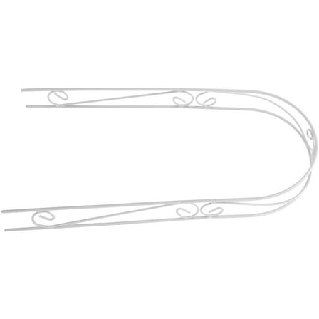 Luxshiny White Iron Plant Stake Arch for Indoor Plants Climbing Support Trellis