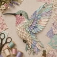 thumbnail image 4 of Beginner-Friendly 3D Patchwork Bird DIY Craft Kit, Vintage Floral Fabric Sewing Art Set for Beginners, Handmade Bird Wall Decor Craft Supplies Red Cardinal, 4 of 7