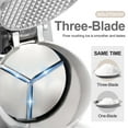 thumbnail image 2 of Shaved Ice Machine 380w Snow Cone Machine 3 Stainless Steel Blades Ice Shaver Machine Electric Ice Crusher 280lbs/hr Snow Cone Maker for Home and Commercial with Ice Pick(Black), 2 of 6