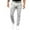 Grey, variant on Men's Casual Pants Mens Slim Fit Straight Tube Retro Hop Pants Street Jeans Grey 2XL