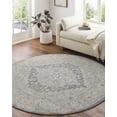 thumbnail image 2 of BoutiqueRugs Highgale Gray&Blue Style Area Rug - Light Gray, Gray, Medium Gray - 6'7" Round, 2 of 18