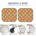 thumbnail image 5 of Kdxio Hand Drawn Strawberry Print 2-Piece Sun Shade Front Windshield - Foldable Car Front Window Sunshades for Most Sedans SUV Truck, 5 of 6
