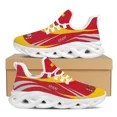 thumbnail image 1 of Zapatos vulcanizados para mujer con estampado del águila de San Juan, emblema nacional, diseño de la bandera de España, zapatillas deportivas para exteriores, transpirables, informales, con cordones, 1 of 6