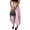 Pink, variant on Womens Puffy Balloon Harem Pants, Elastic Waist Loose Fit Casual Summer Lantern Trousers with Pockets Light Blue S