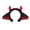 A, variant on Halloween Devil Horn Headband and Tail Set Cosplay Brown C 1pc