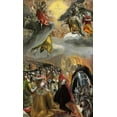 thumbnail image 2 of El Greco 12x18 Gold Ornate Wood Framed with Double Matting Museum Art Print Titled - The Adoration Of The Name Of Jesus, 2 of 4