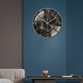 thumbnail image 3 of Reloj de pared silencioso Baoblaze Reloj de pared negro, 3 of 7