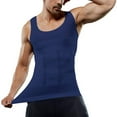 thumbnail image 6 of Lilvigor Men's Compression Tank Top Seamless Slimming Body Shaper Vest Shirt Shapewear Abs Abdomen Slim Gymwear, 6 of 7