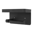 thumbnail image 3 of Toilet Paper Holder with Shelf Stainless Steel Minimalist Style Wall Mounted Waterproof Toilet Paper Roll Holder for Bathroom K9 Hem Black, 3 of 8